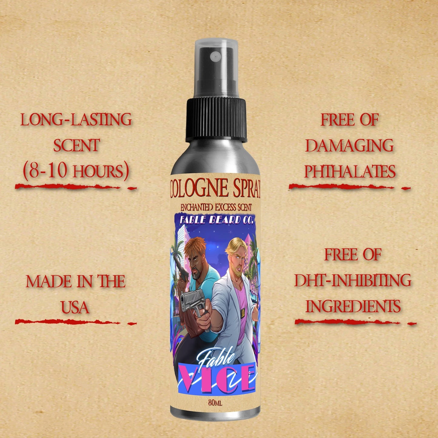 Fable Vice - Cologne - Oceanfront Breeze, Golden California Citrus, Polished Coastal Woods