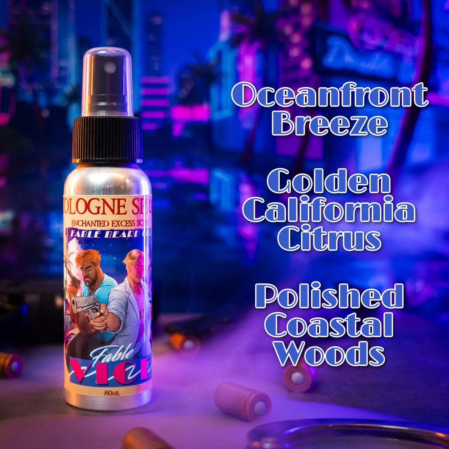 Fable Vice - Cologne - Oceanfront Breeze, Golden California Citrus, Polished Coastal Woods