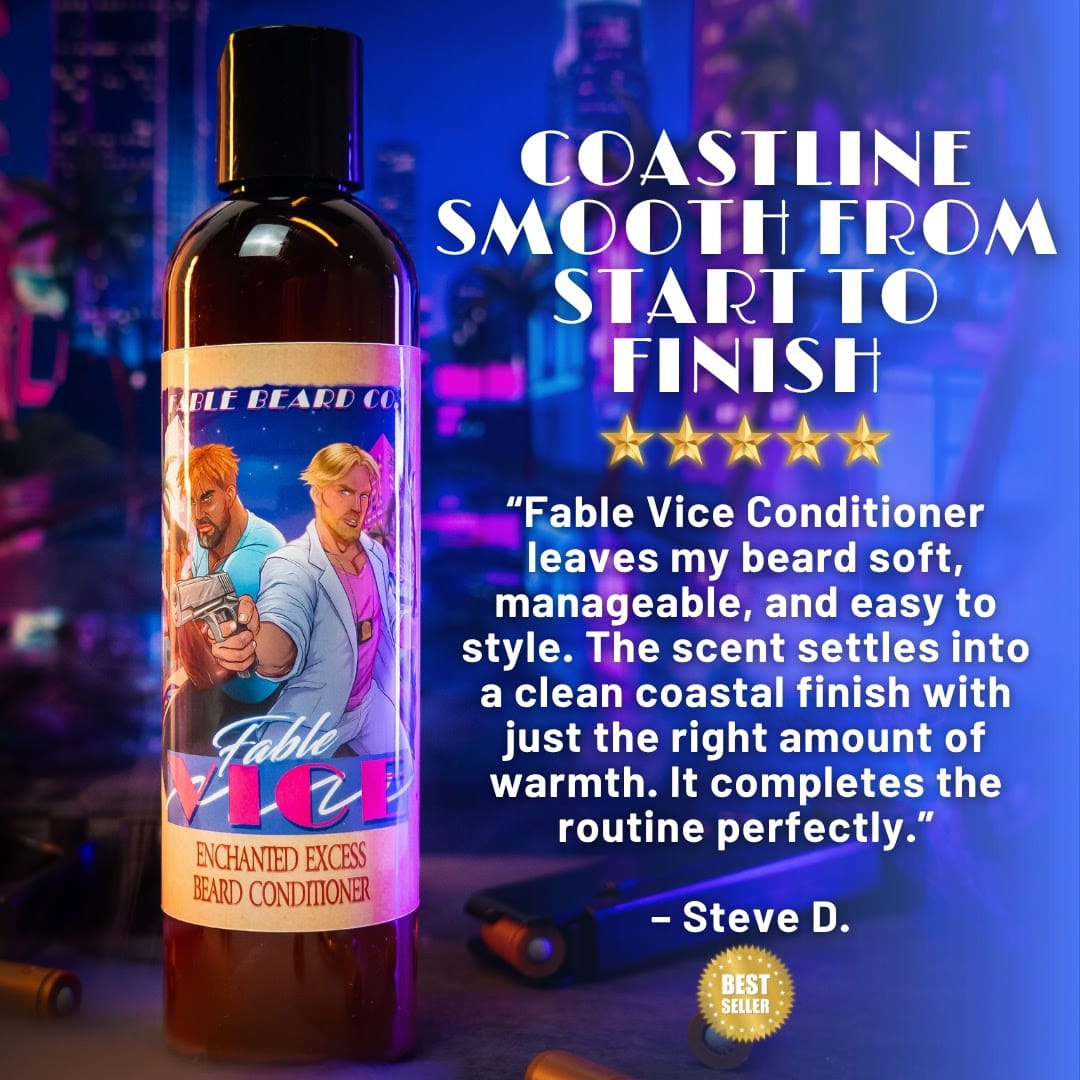 Fable Vice - Beard Conditioner - Oceanfront Breeze, Golden California Citrus, Polished Coastal Woods