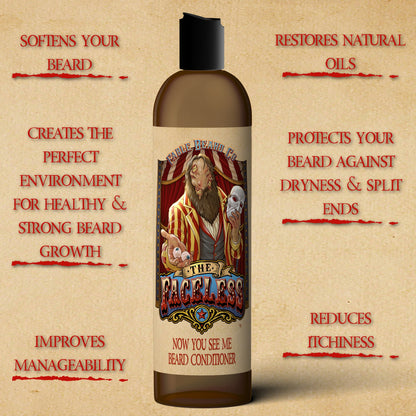 The Faceless - Beard Conditioner - Fireside Cider, Phantom Suede, Velvety Marzipan