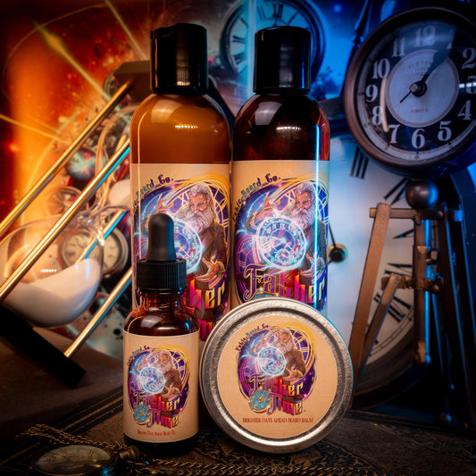 Father Time - Complete Balm Kit - Musky Ambergris, Earthy Moss, Coconut Milk, and Ripe Apricot