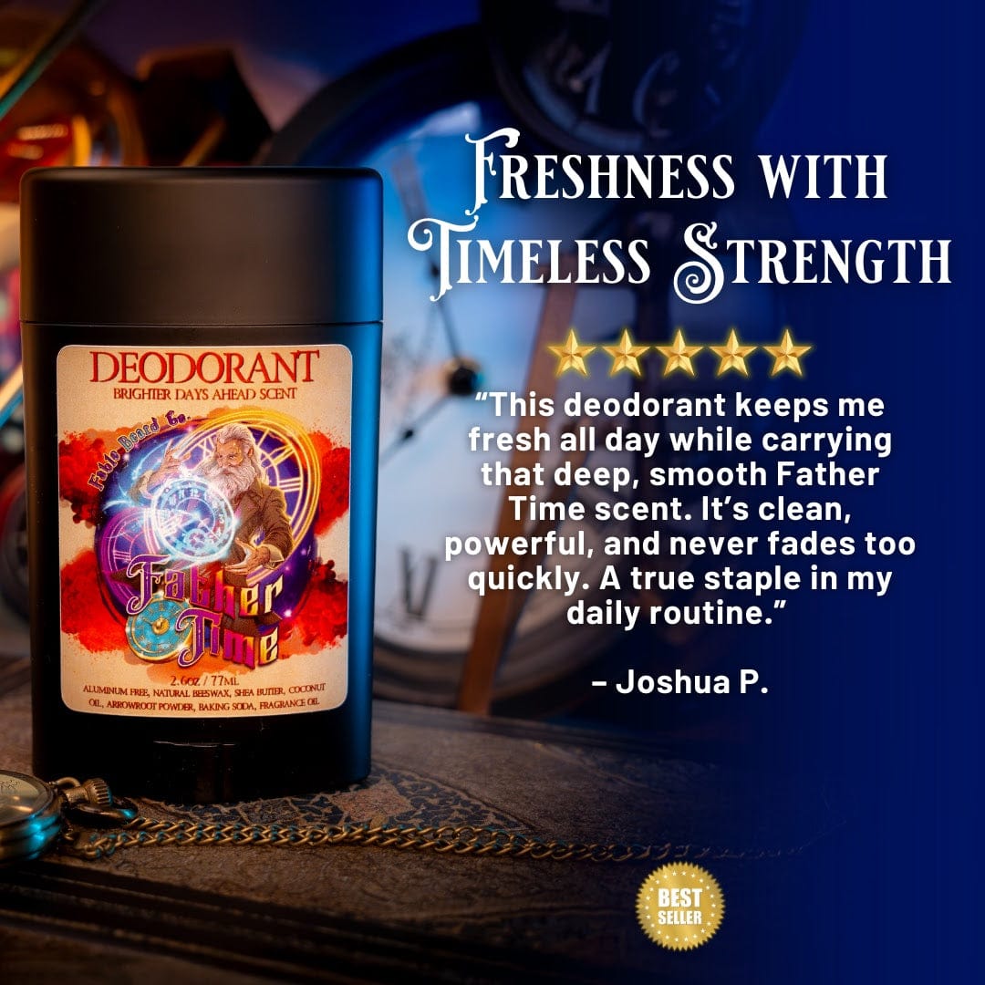 Father Time - Deodorant - Musky Ambergris, Earthy Moss, Coconut Milk, and Ripe Apricot