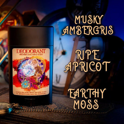 Father Time - Deodorant - Musky Ambergris, Earthy Moss, Coconut Milk, and Ripe Apricot