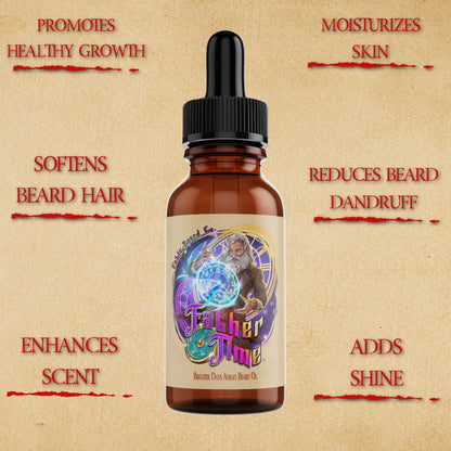 Father Time - Beard Oil & Balm Kit - Musky Ambergris, Earthy Moss, Coconut Milk, and Ripe Apricot