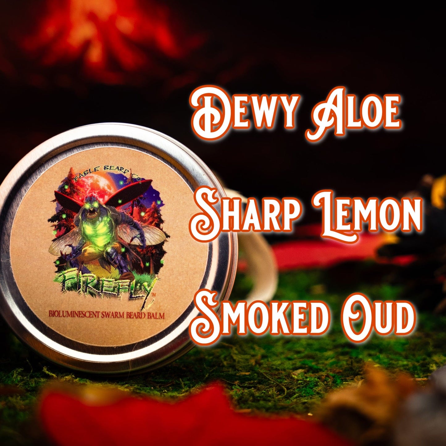 The Firefly - Beard Balm - Dewy Aloe, Sharp Lemon, & Smoked Oud
