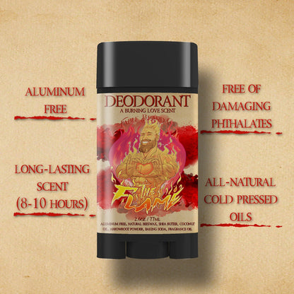 The Flame - Deodorant - Creamy Sandalwood, Rich Musk, Sparkling Champagne, and Honey Drizzle