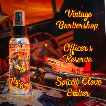 Flyboy - Cologne - Vintage Barbershop, Officer's Whiskey Reserve, Spiced Clove Ember