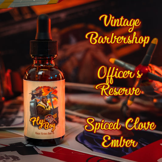 Flyboy - Complete Balm Kit - Vintage Barbershop, Officer's Whiskey Reserve, Spiced Clove Ember