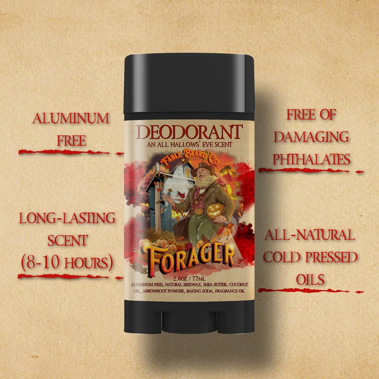 Forager - Deodorant - Frosted Maple Glaze, Pecan Praline, Mulled Apple Cider