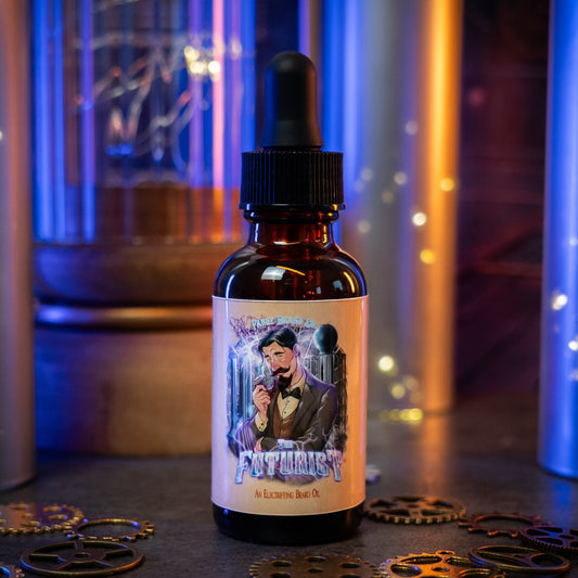 The Futurist - Beard Oil - Voltage Cured Oud, Electric Lavender Bloom, Polished Sandalwood