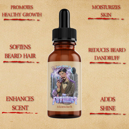 The Futurist - Beard Oil - Voltage Cured Oud, Electric Lavender Bloom, Polished Sandalwood