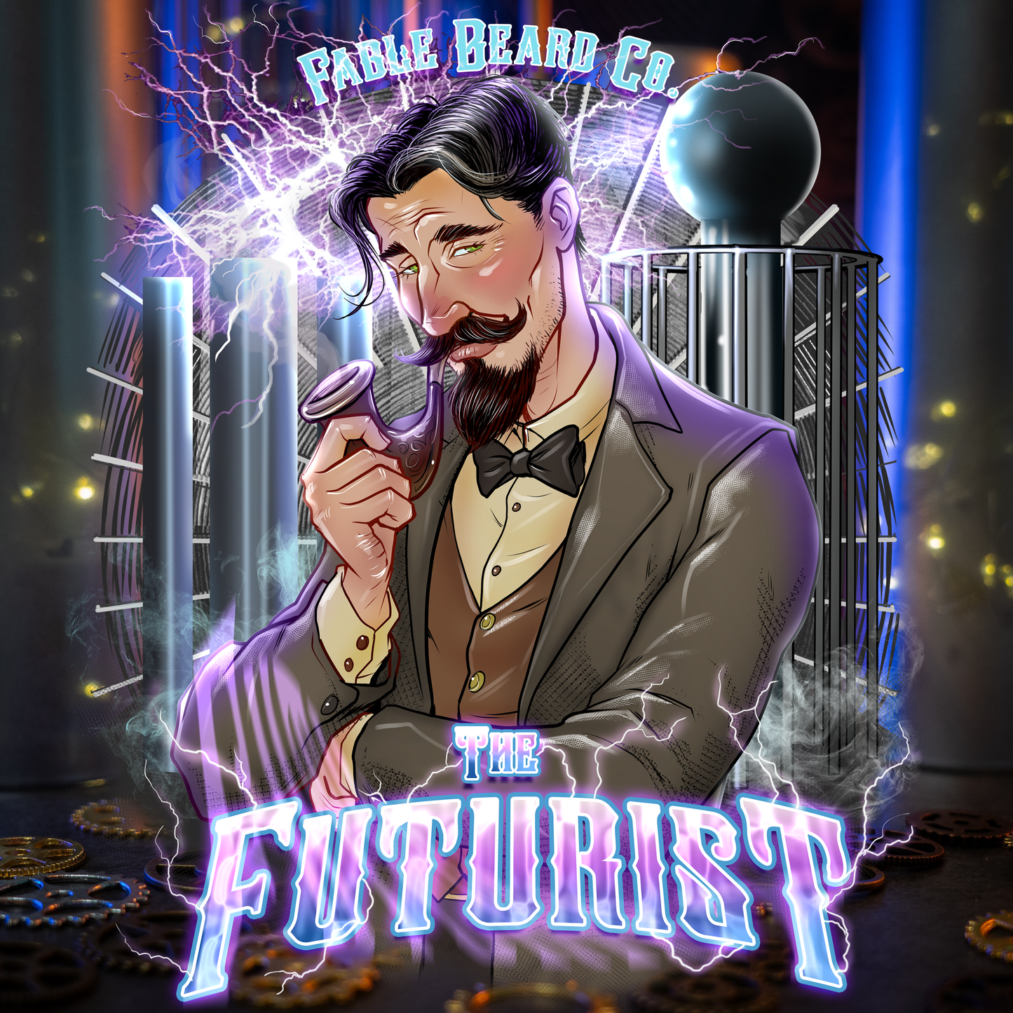 The Futurist - Beard Oil - Voltage Cured Oud, Electric Lavender Bloom, Polished Sandalwood
