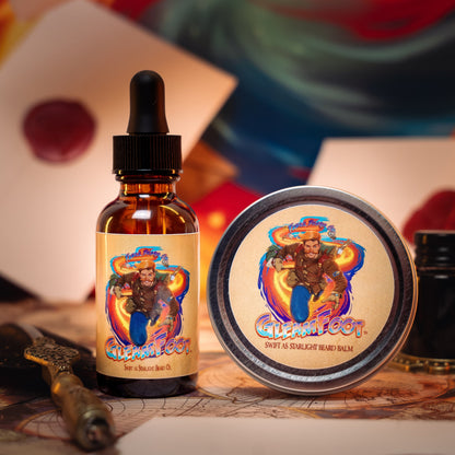 Gleamfoot - Beard Oil & Balm Kit - Vibrant Ozone, Orange Spark, Clean Eucalyptus
