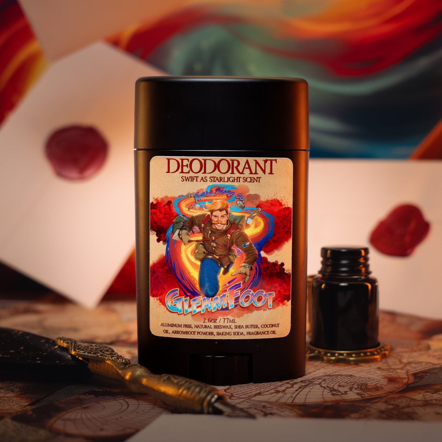 Gleamfoot - Deodorant - Vibrant Ozone, Orange Spark, Clean Eucalyptus