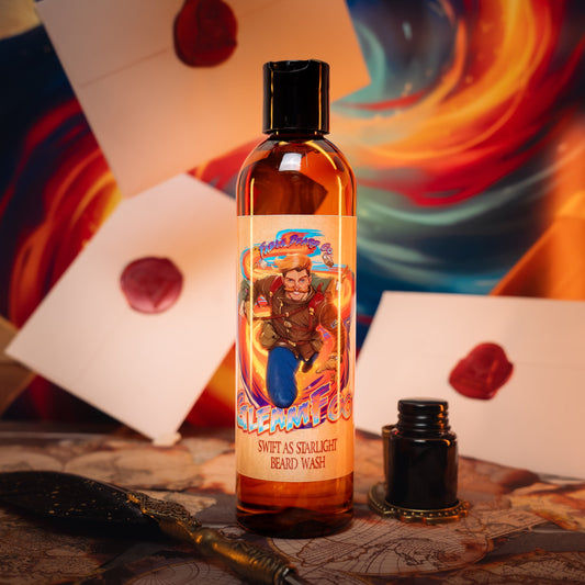 Gleamfoot - Beard Wash - Vibrant Ozone, Orange Spark, Clean Eucalyptus