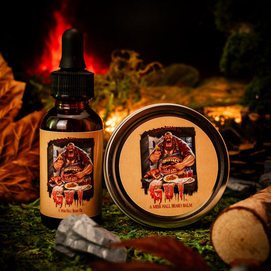 The Gut - Beard Oil & Balm Kit - Savory Herbs, Smokey Bonfire, Black Peppercorn