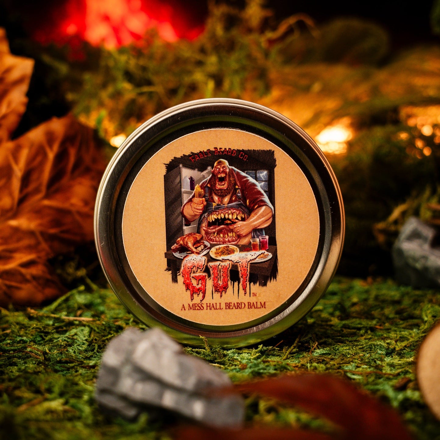 The Gut - Beard Balm - Savory Herbs, Smokey Bonfire, Black Peppercorn