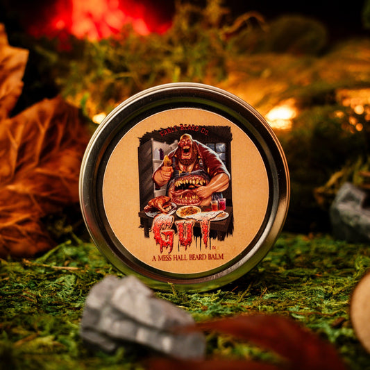 The Gut - Beard Balm - Savory Herbs, Smokey Bonfire, Black Peppercorn