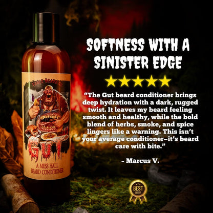 The Gut - Beard Conditioner - Savory Herbs, Smokey Bonfire, Black Peppercorn