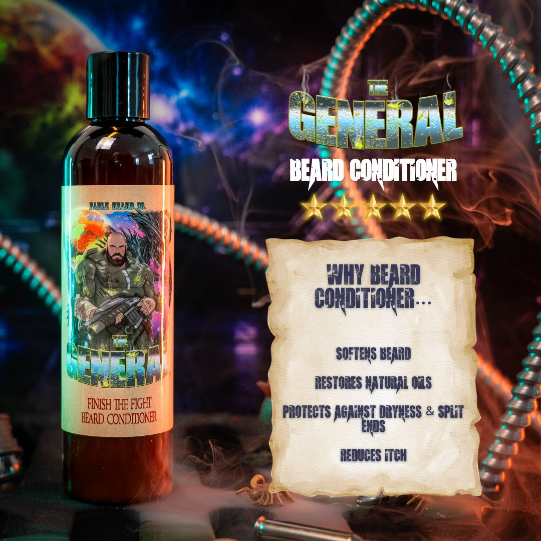 The General - Beard Conditioner - Sweetened Tobacco, Sandalwood Aftershave, Cosmic Bergamot