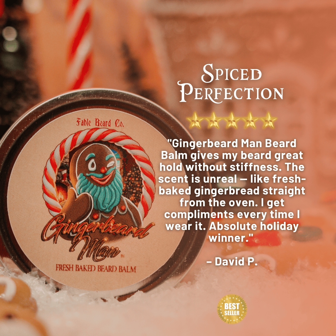 The Ginger Beard Man - Beard Balm - Warm Gingerbread, Rich Toffee, and Christmas Spices