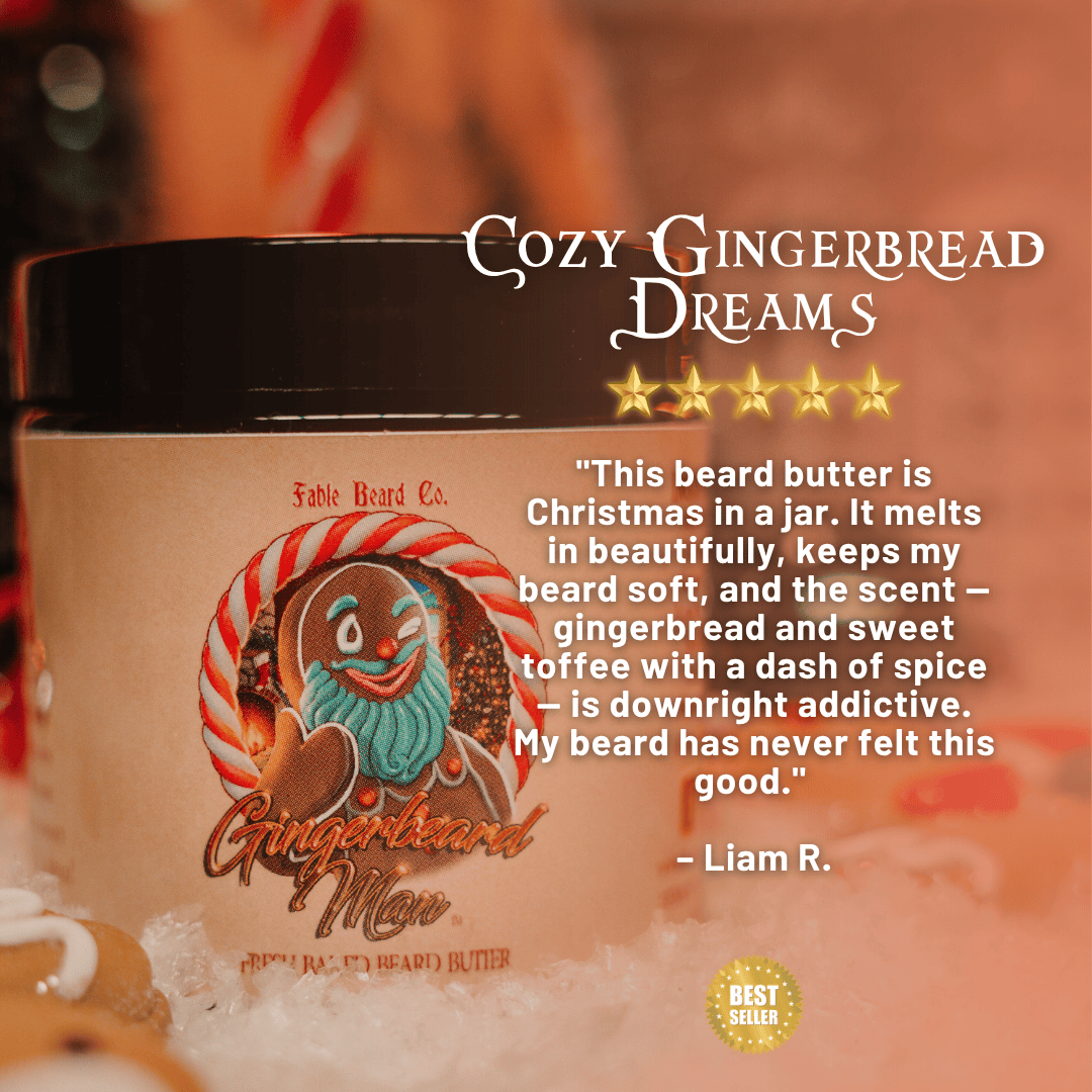 The Ginger Beard Man - Beard Butter - Warm Gingerbread, Rich Toffee, and Christmas Spices