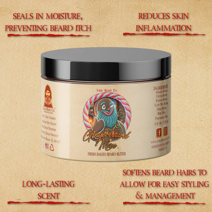 The Ginger Beard Man - Beard Butter - Warm Gingerbread, Rich Toffee, and Christmas Spices