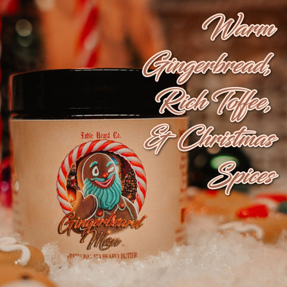 The Ginger Beard Man - Beard Butter - Warm Gingerbread, Rich Toffee, and Christmas Spices