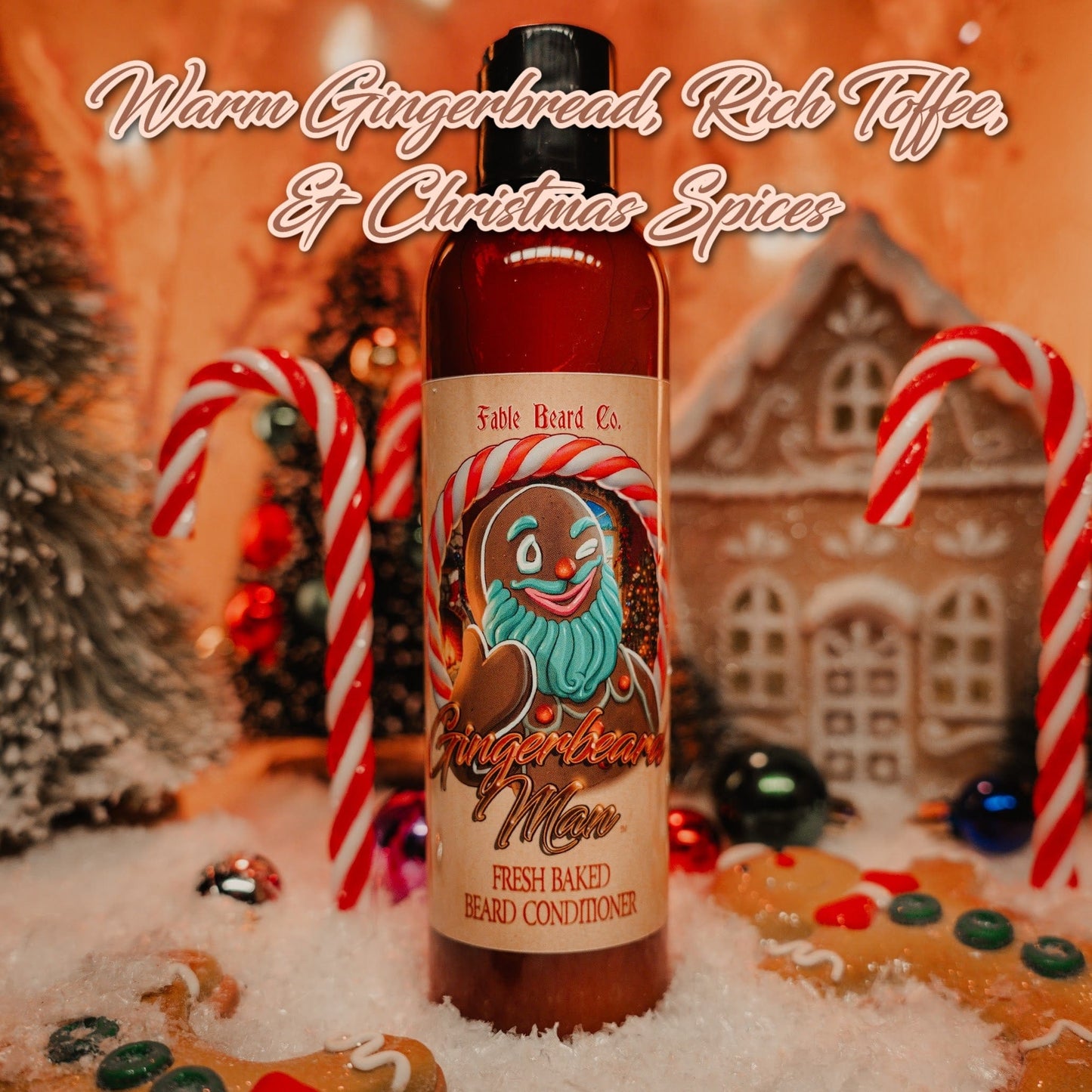 The Ginger Beard Man - Beard Conditioner - Warm Gingerbread, Rich Toffee, and Christmas Spices