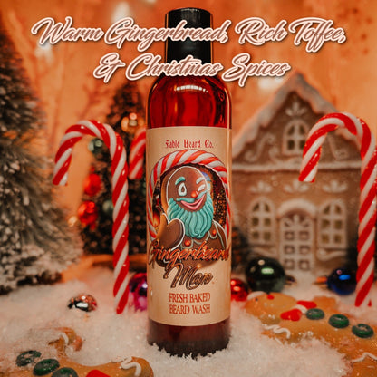 The Ginger Beard Man - Beard Wash - Warm Gingerbread, Rich Toffee, and Christmas Spices
