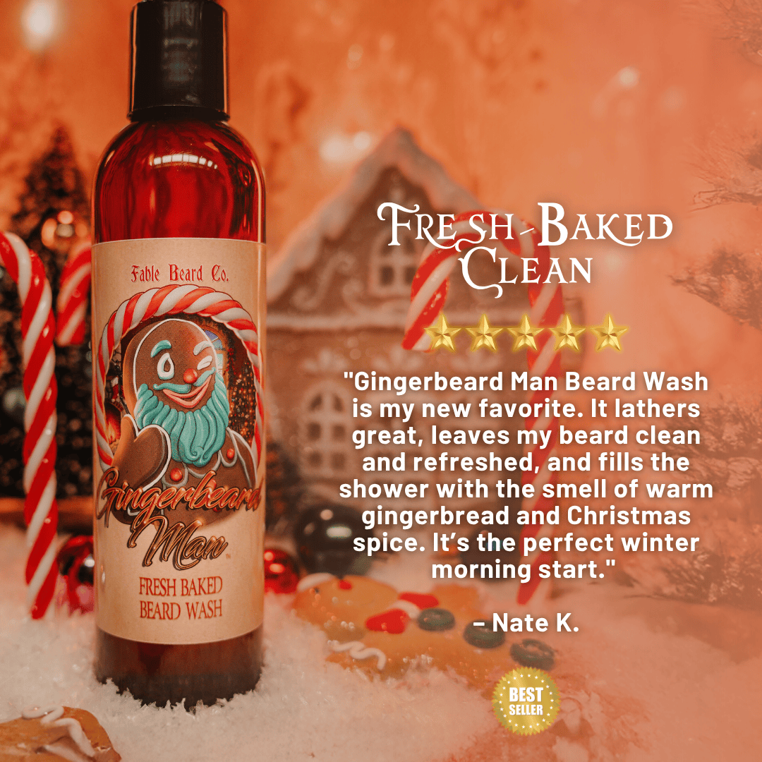 The Ginger Beard Man - Beard Wash - Warm Gingerbread, Rich Toffee, and Christmas Spices