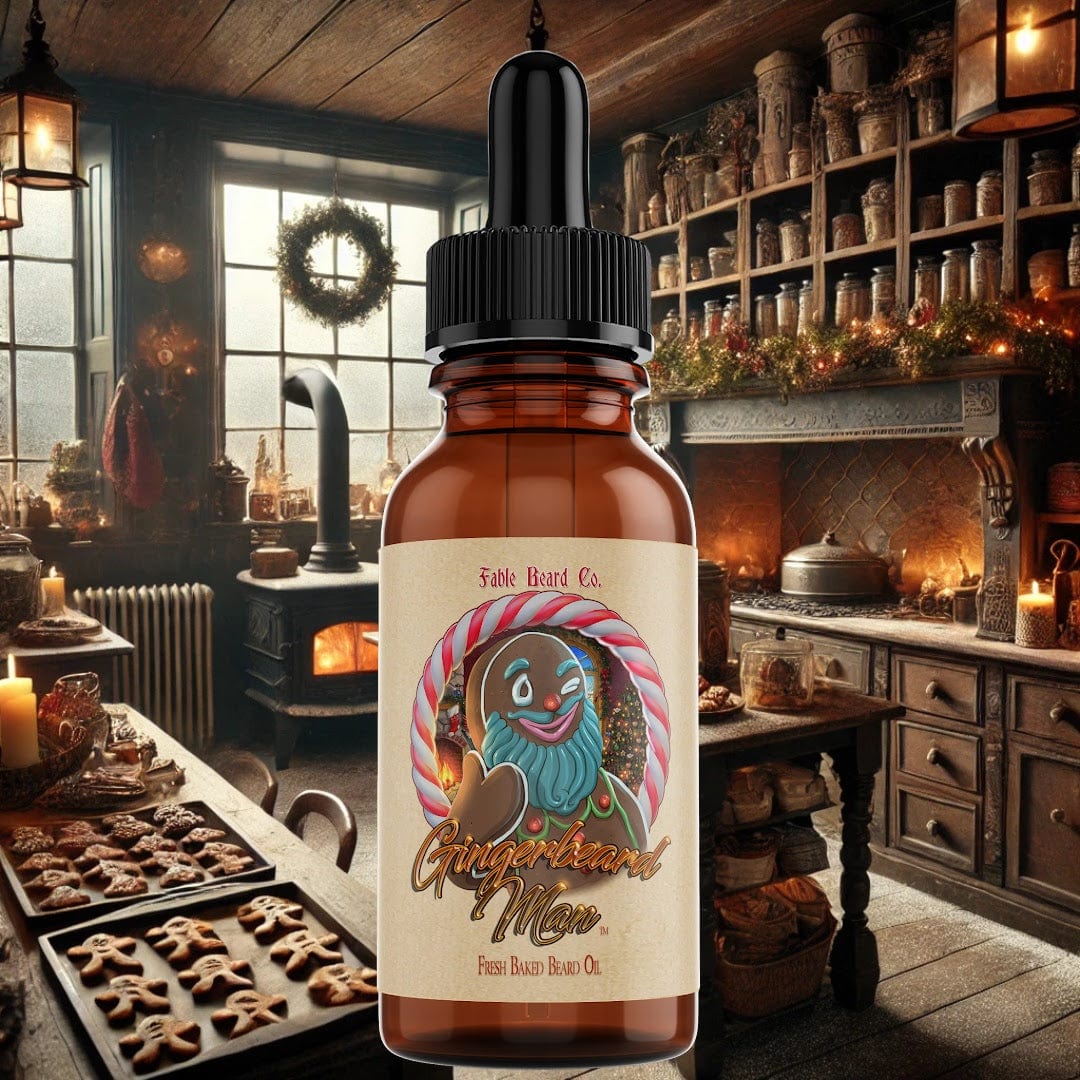 The Ginger Beard Man - Beard Oil - Warm Gingerbread, Rich Toffee, and Christmas Spices