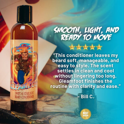 Gleamfoot - Beard Conditioner - Vibrant Ozone, Orange Spark, Clean Eucalyptus