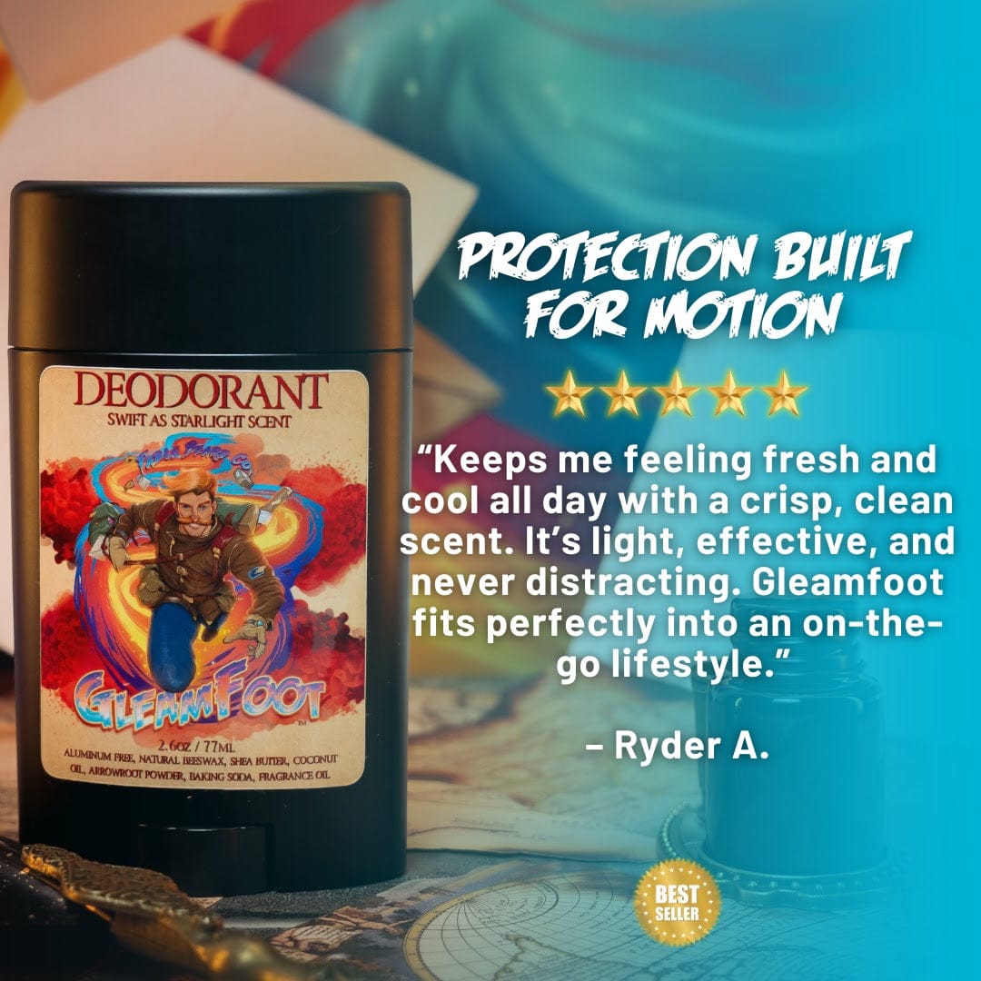 Gleamfoot - Deodorant - Vibrant Ozone, Orange Spark, Clean Eucalyptus