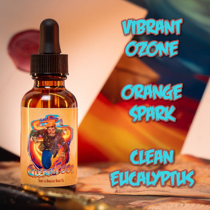 Gleamfoot - Beard Oil & Balm Kit - Vibrant Ozone, Orange Spark, Clean Eucalyptus