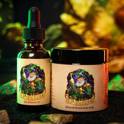 The Goldmonger - Beard Oil & Butter Kit - Sun-Soaked Bergamot, Fresh Greenery, Vanilla Dust