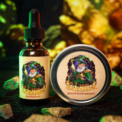 The Goldmonger - Beard Oil & Balm Kit - Sun-Soaked Bergamot, Fresh Greenery, Vanilla Dust