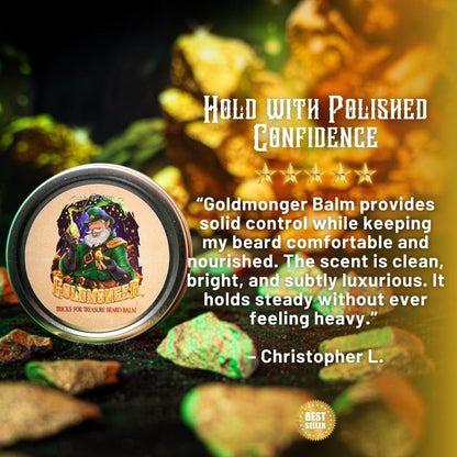 The Goldmonger - Beard Oil & Balm Kit - Sun-Soaked Bergamot, Fresh Greenery, Vanilla Dust
