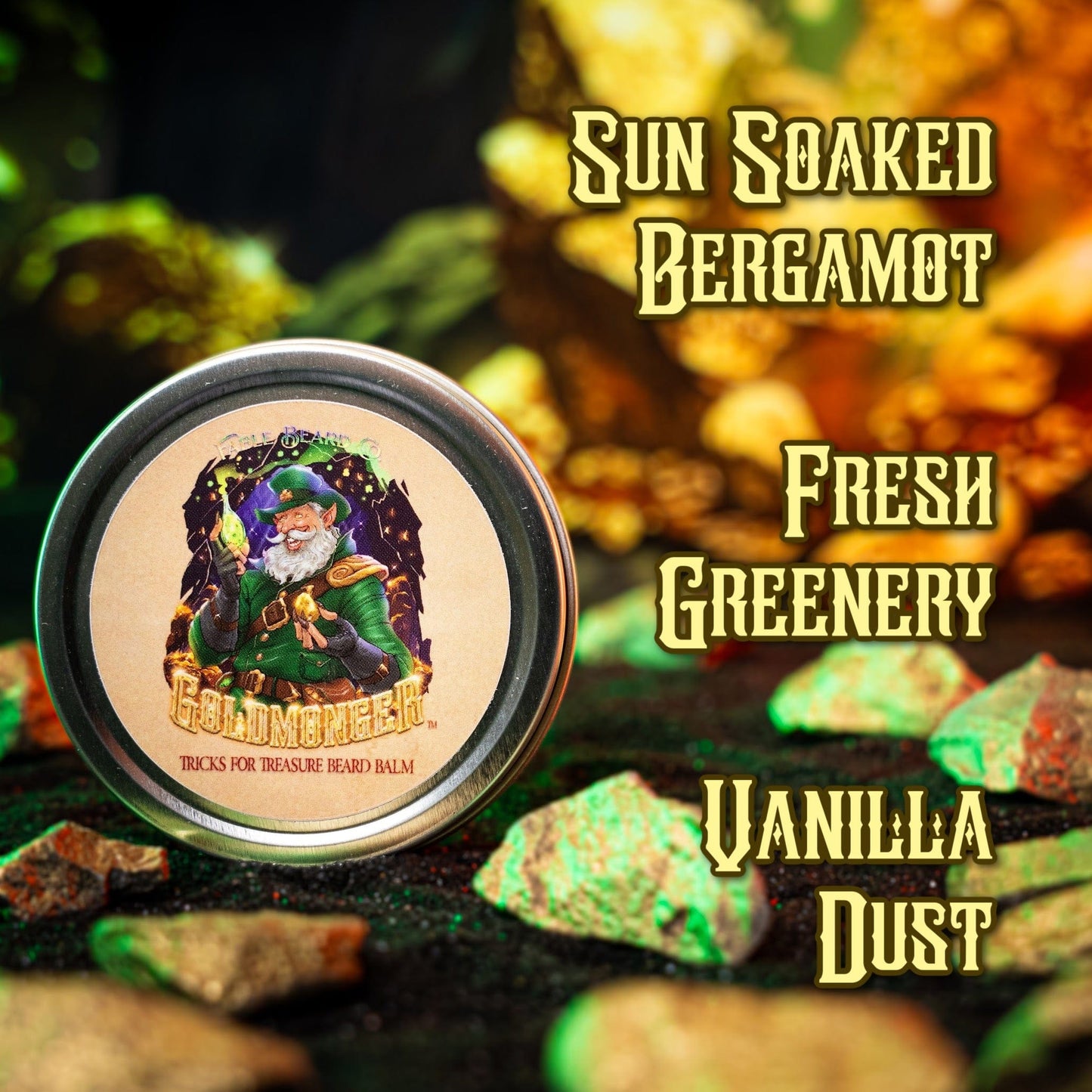 The Goldmonger - Beard Balm - Sun-Soaked Bergamot, Fresh Greenery, Vanilla Dust