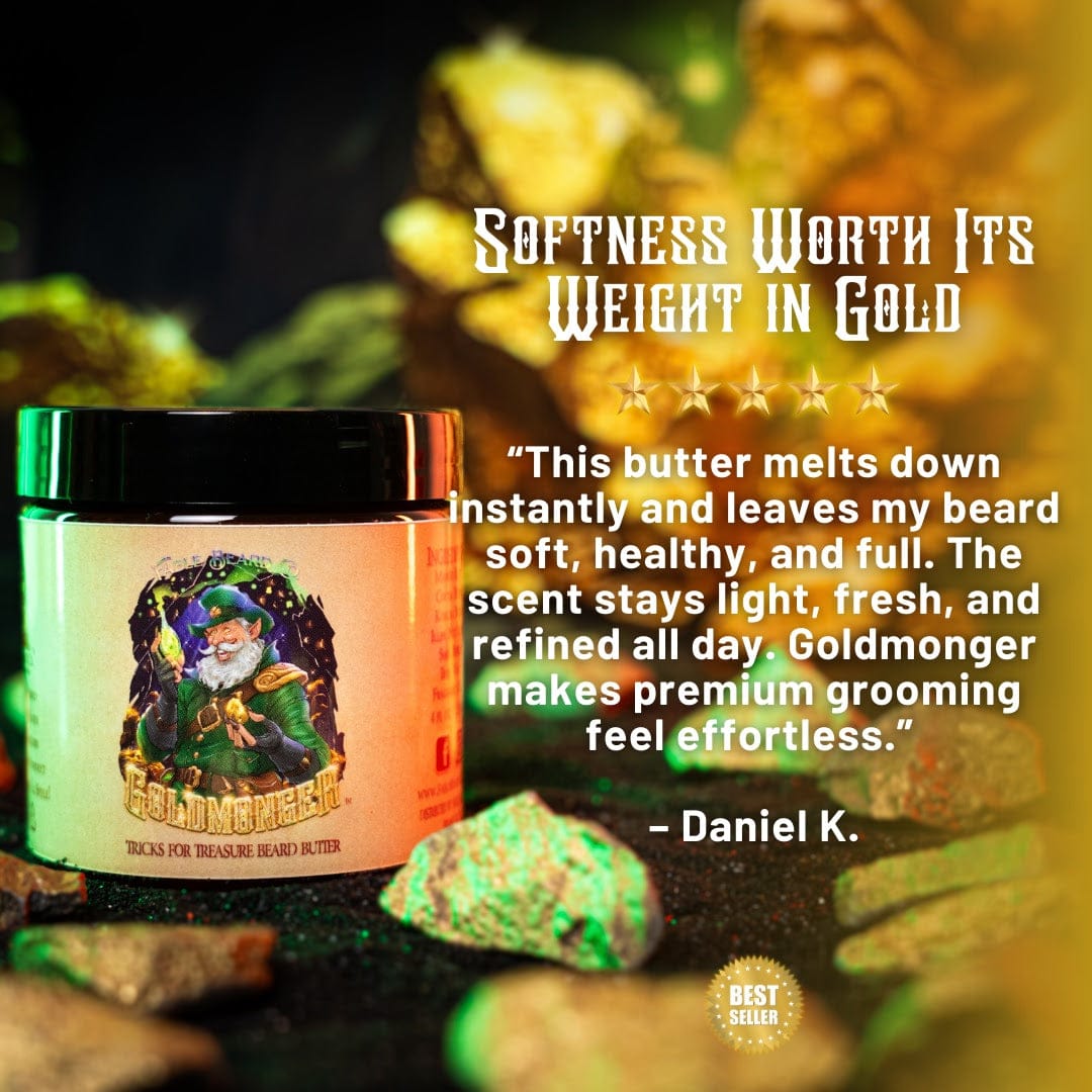 The Goldmonger - Beard Oil & Butter Kit - Sun-Soaked Bergamot, Fresh Greenery, Vanilla Dust