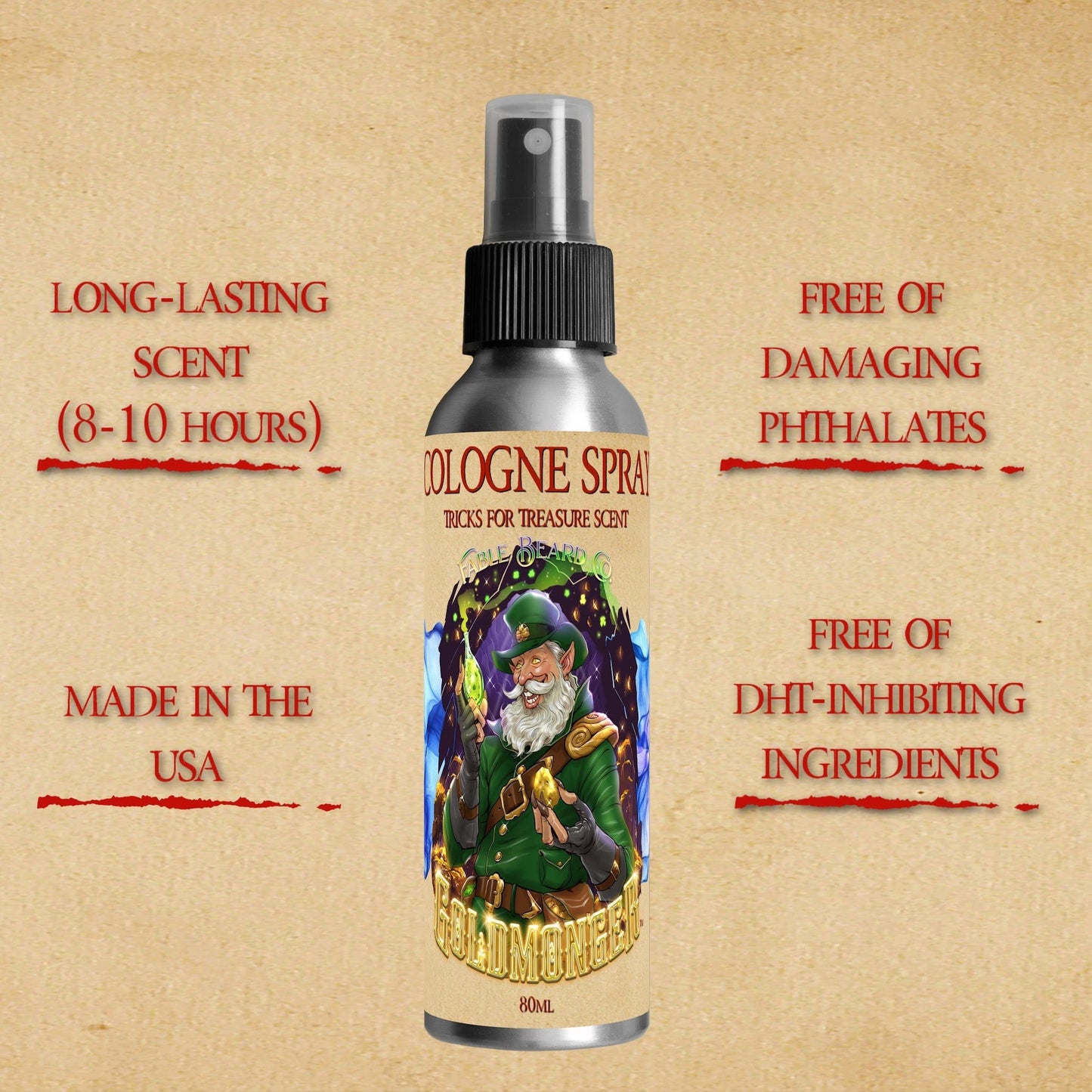 The Goldmonger - Cologne - Sun-Soaked Bergamot, Fresh Greenery, Vanilla Dust