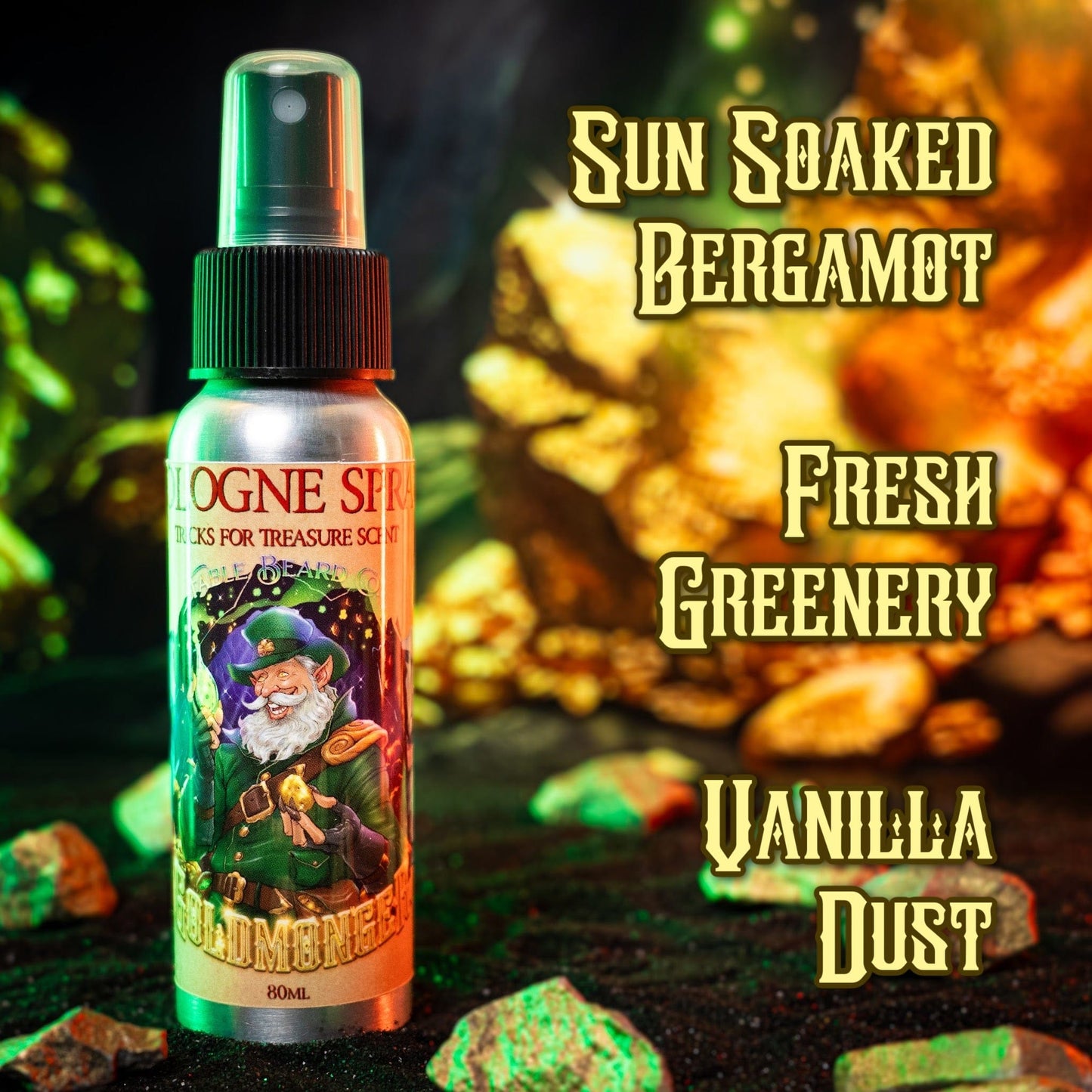 The Goldmonger - Cologne - Sun-Soaked Bergamot, Fresh Greenery, Vanilla Dust