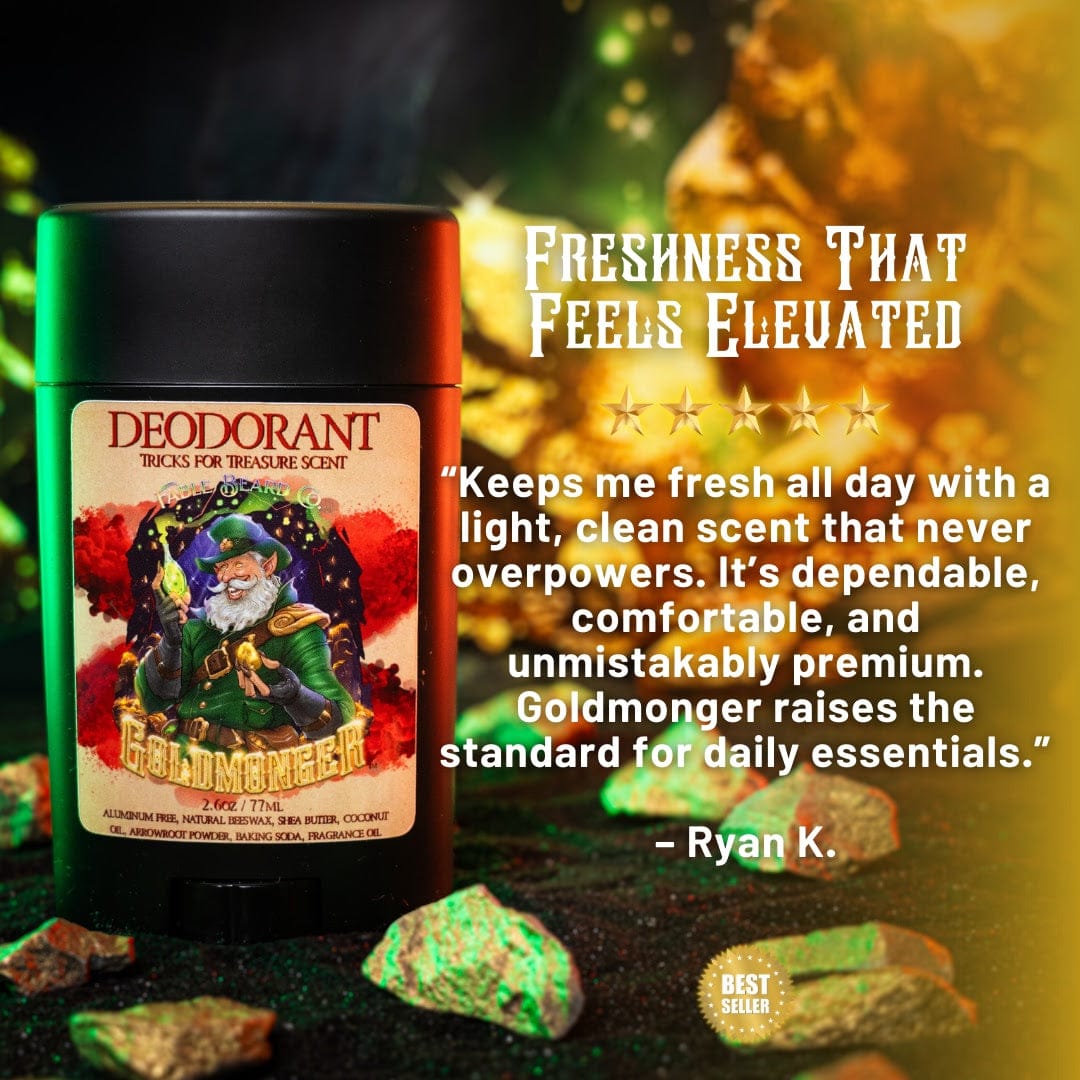 The Goldmonger - Deodorant - Sun-Soaked Bergamot, Fresh Greenery, Vanilla Dust