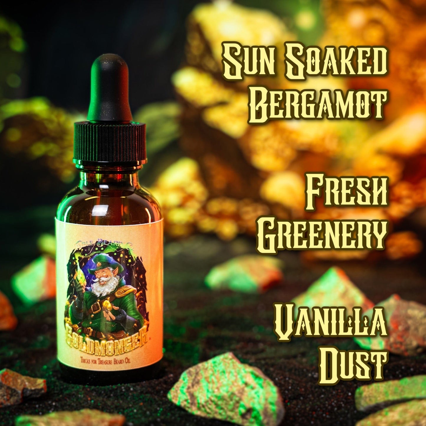 The Goldmonger - Beard Oil & Balm Kit - Sun-Soaked Bergamot, Fresh Greenery, Vanilla Dust