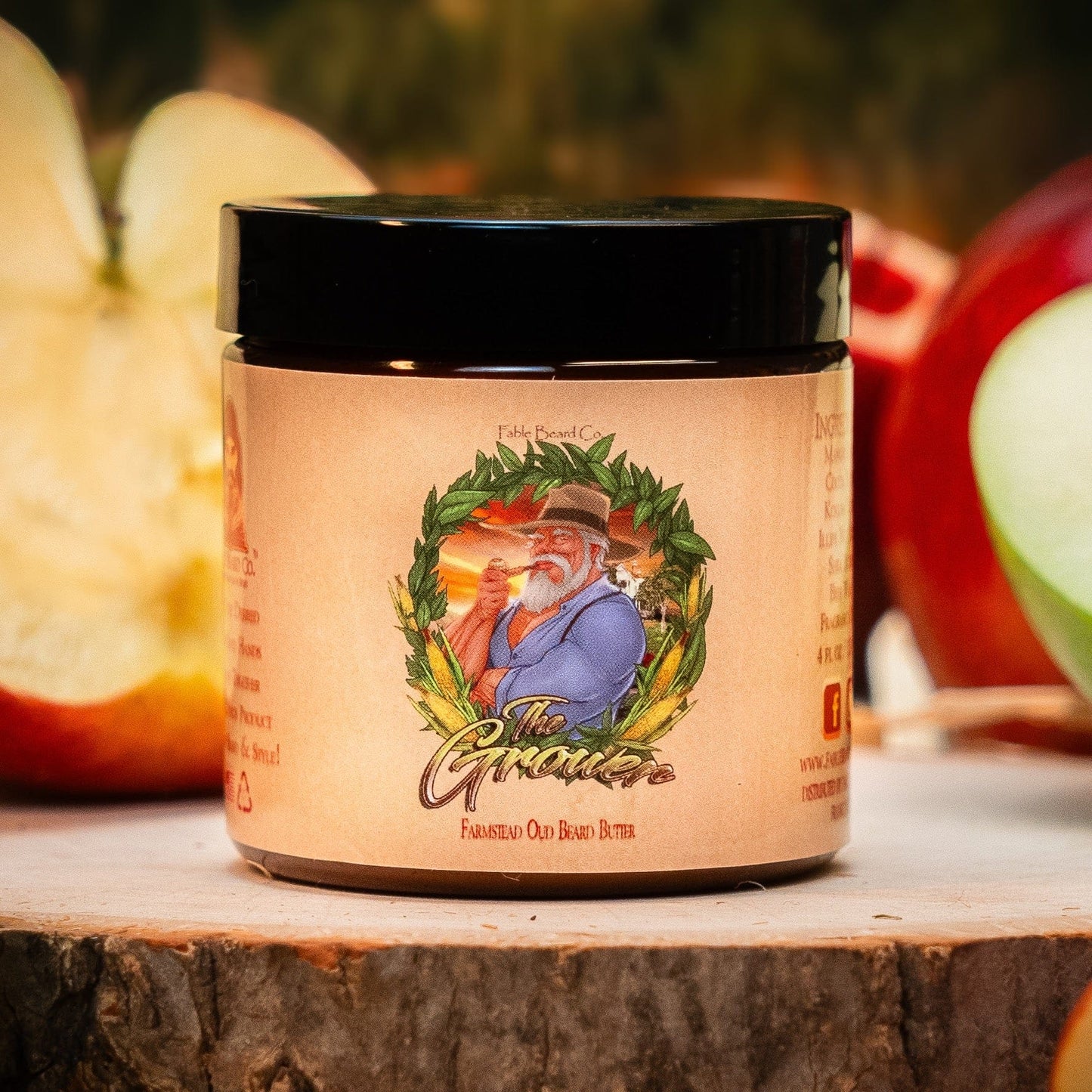 The Grower - Beard Butter - Crisp Apples, Fresh Pear, Warm Oud, Aged Amber