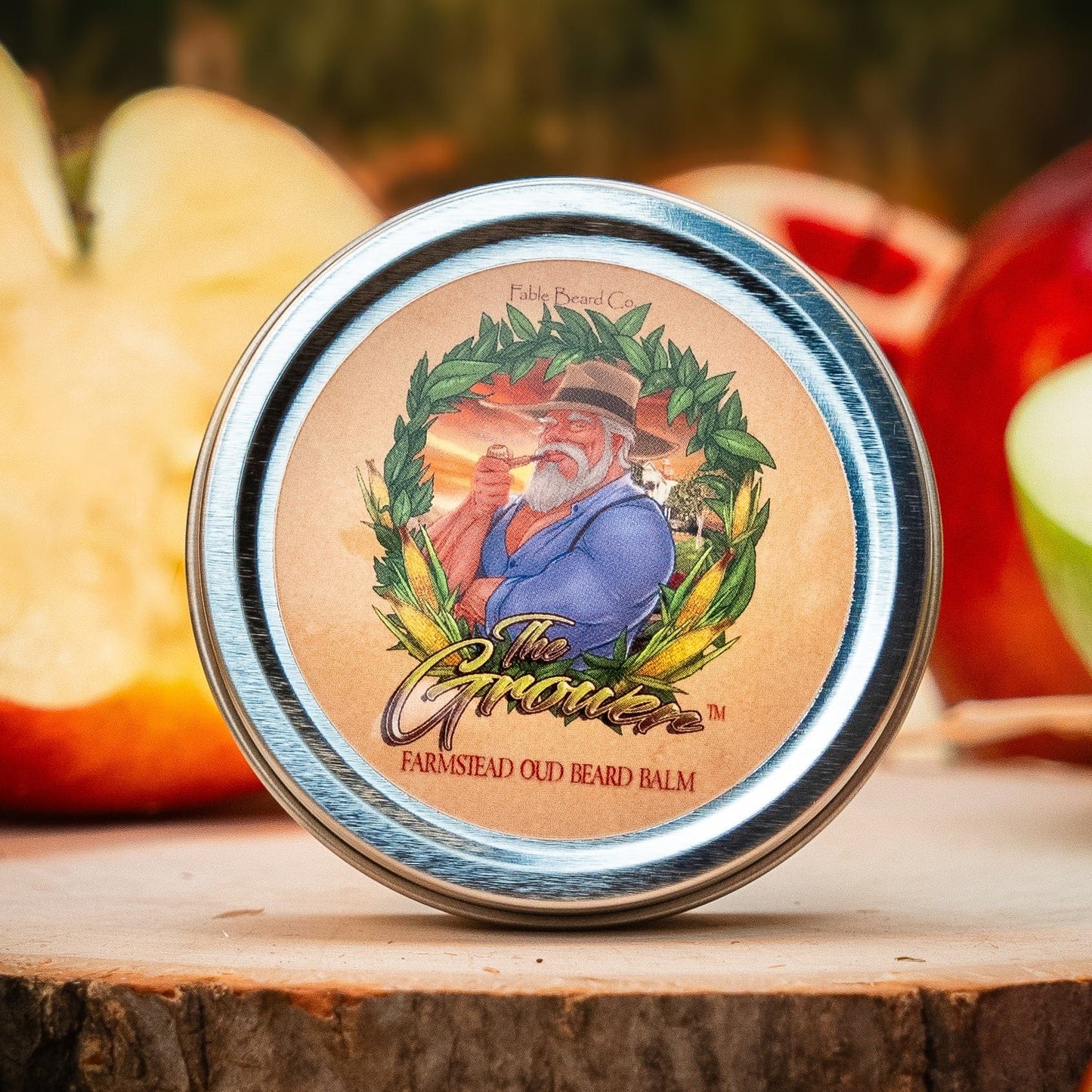 The Grower - Beard Balm - Crisp Apples, Fresh Pear, Warm Oud, Aged Amber