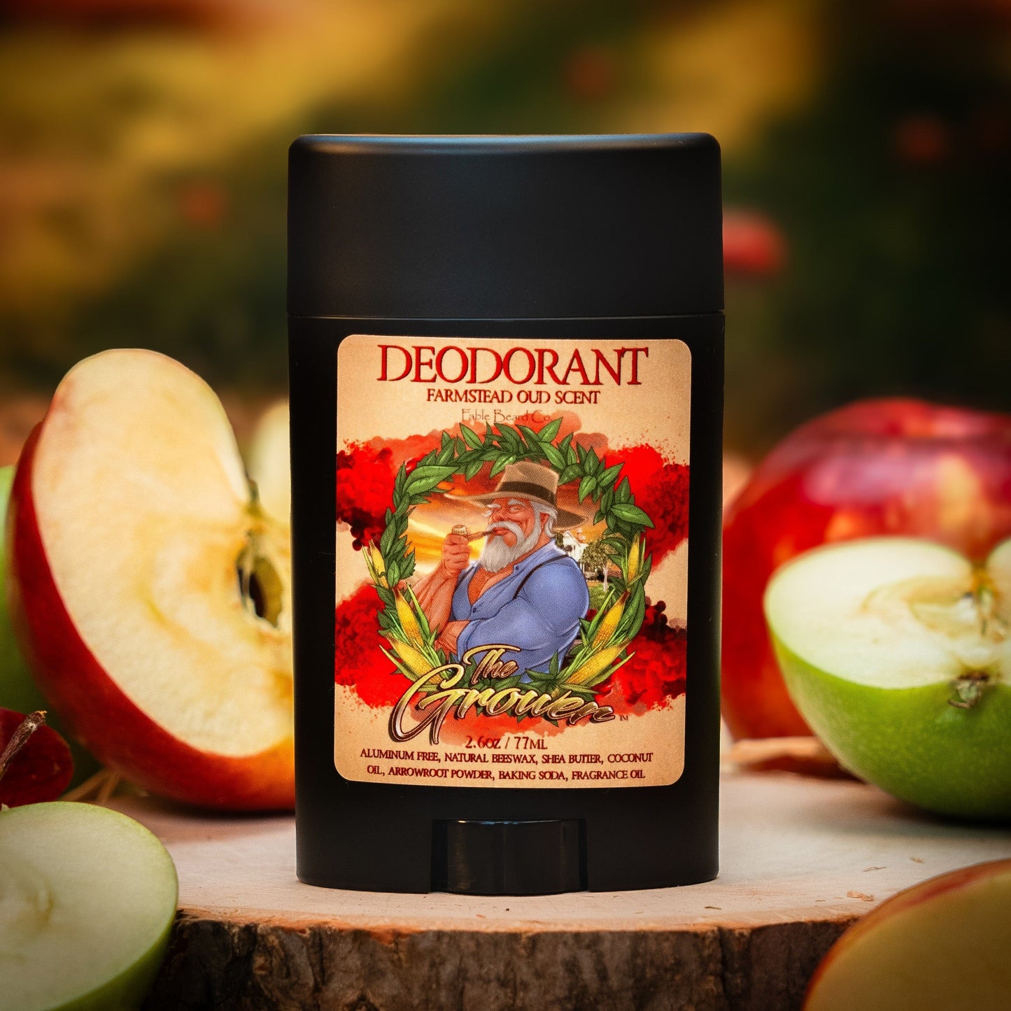 The Grower - Deodorant - Crisp Apples, Fresh Pear, Warm Oud, Aged Amber