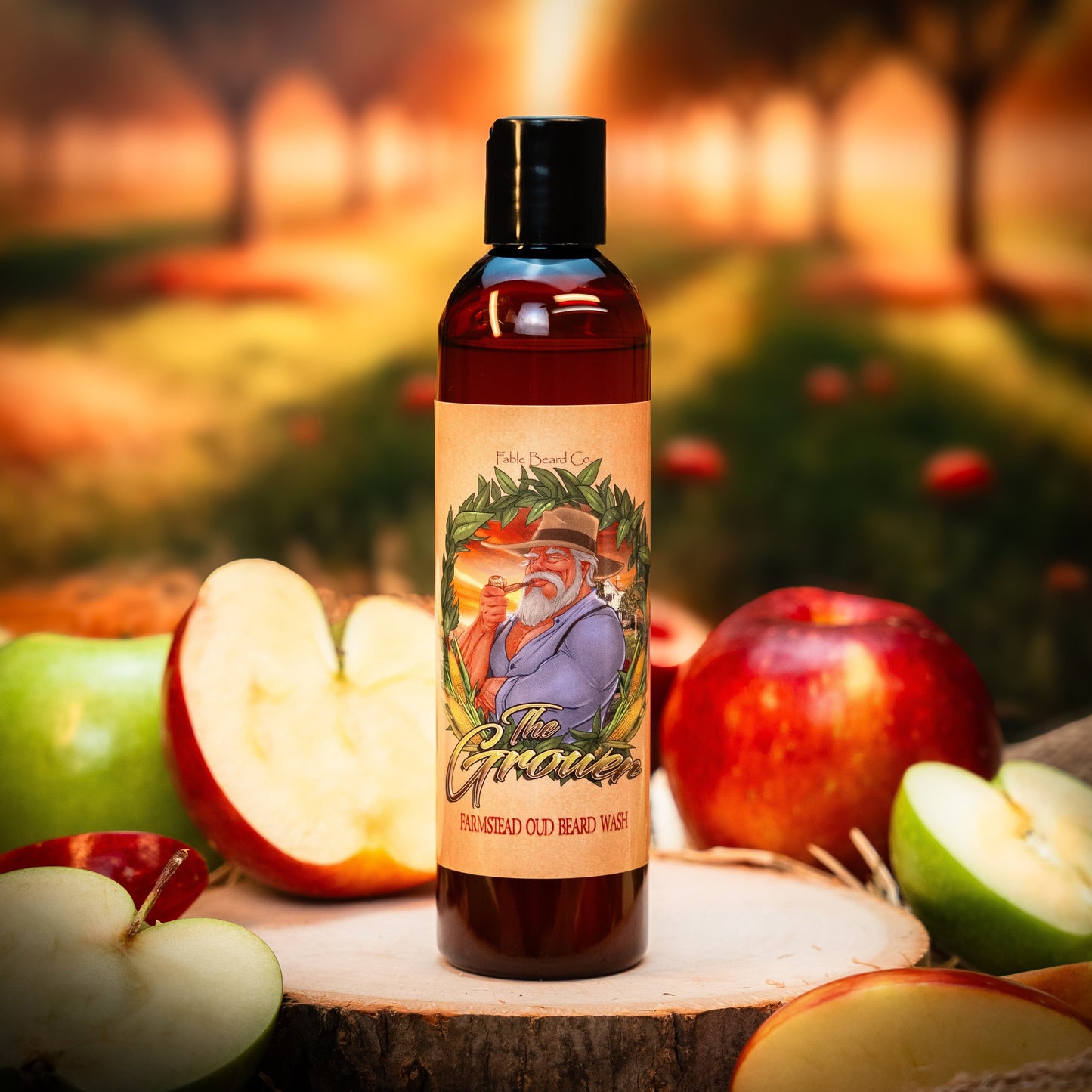 The Grower - Beard Wash - Crisp Apples, Fresh Pear, Warm Oud, Aged Amber