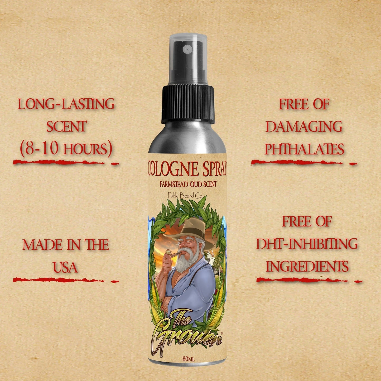 The Grower - Cologne - Crisp Apples, Fresh Pear, Warm Oud, Aged Amber