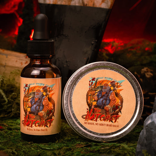 The Hatchet - Beard Oil & Balm Kit - Mountain Resin, Dried Fir Needles, Smoldering Embers